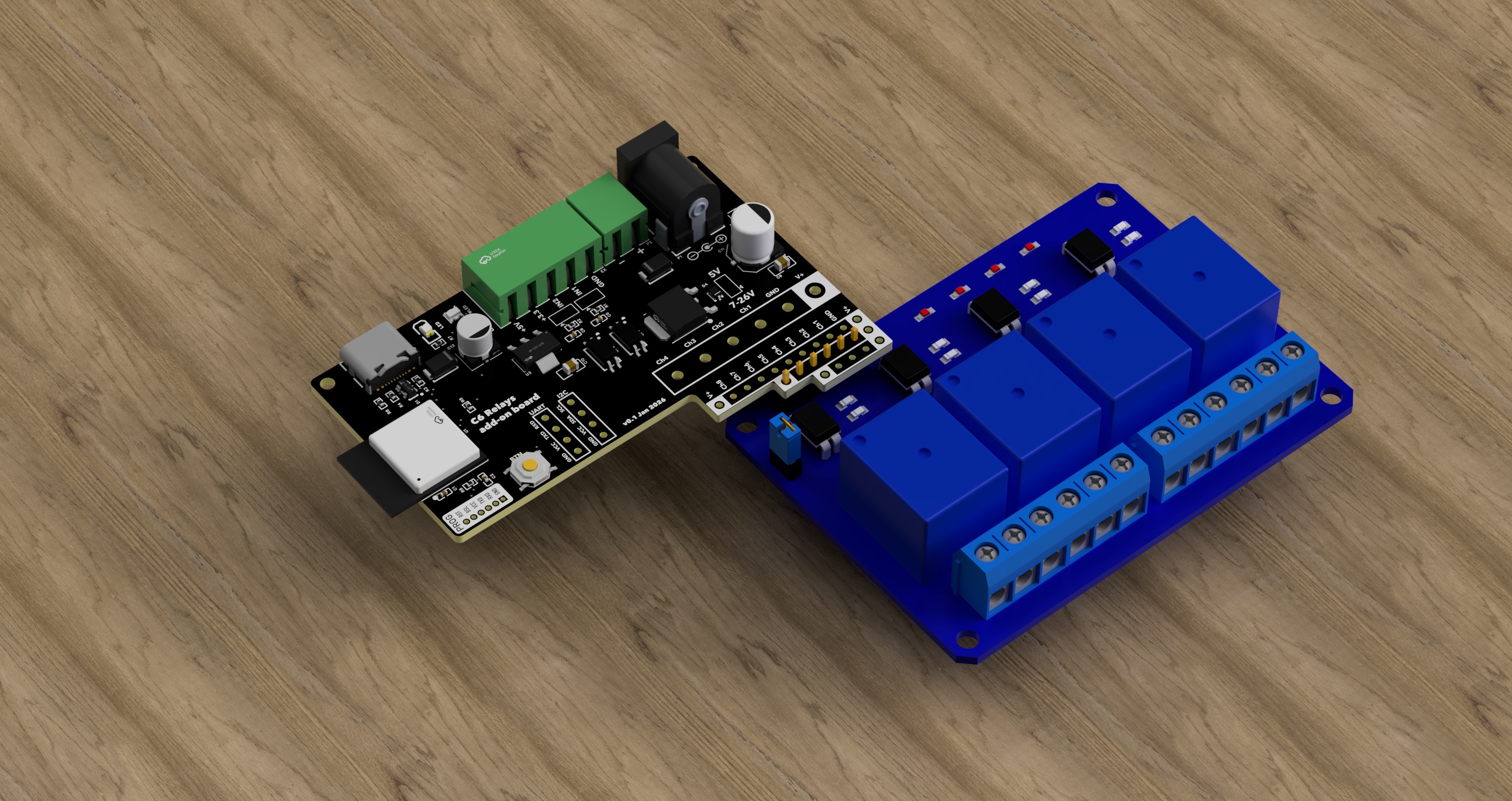 4-channel module (electromechanical relays)